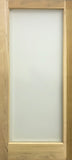 French 1-Lite Acid Etch Glass Door 36" x 84" Poplar