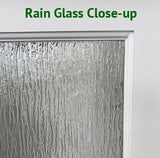 French Door 1-Lite Rain Glass-With Frame-30 x 80