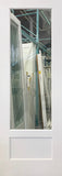 Shaker Door 2 Panel Clear Glass Top 28" x 96"
