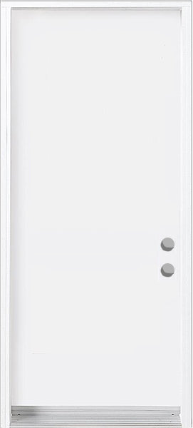 Flush Steel Insulated Utility Entry Doors, 80" Tall - 0