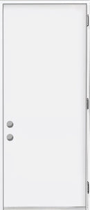 Flush Steel Insulated Utility Entry Doors, 80" Tall-5