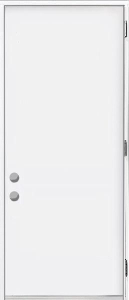 Flush Steel Insulated Utility Entry Doors, 80" Tall