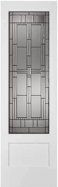 French Interior Doors Decorative "Artisan" Glass Design