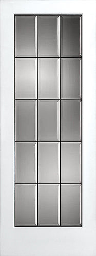 French Interior Doors Clear Beveled Glass with Caming