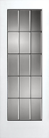 French Interior Doors Clear Beveled Glass with Caming.