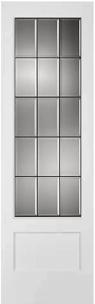 French Interior Doors Clear Beveled Glass with Caming.
