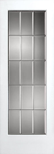 French Interior Doors Clear Beveled Glass with Caming.
