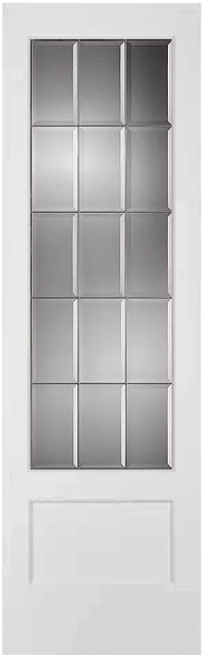 French Interior Doors Clear Beveled Glass with Caming