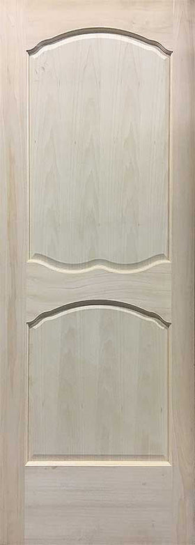 Raised 2 Panel Metrie "French Curves" Solid Interior Doors - 0