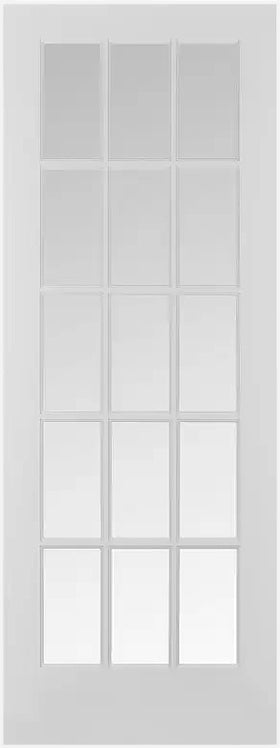 French Interior Wood Grill Doors Clear Glass.