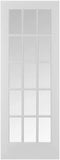 French Interior Wood Grill Doors Clear Glass