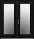 French Patio Doors with Clear Glass-Black Exterior-2