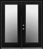 French Patio Doors with Clear Glass-Black Exterior