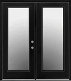 French Patio Doors with Clear Glass-Black Exterior