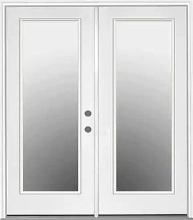 French Patio Doors with Clear Glass