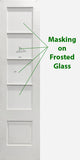 French Door 4-Lite Acid Etch Glass 24" x 96" ONE ONLY