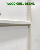 French Door 4-Lite Acid Etch Glass 24" x 96" ONE ONLY-2