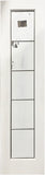 French Door 5-Lite Clear Glass Pewter Caming 20" x 80"