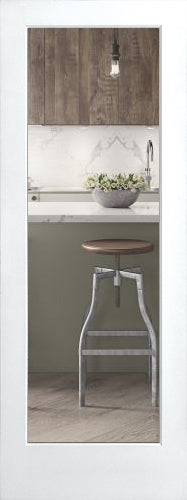 French Interior Doors Clear Tempered Glass.