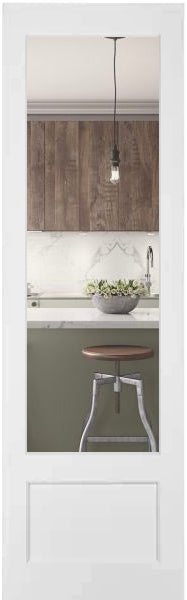 French Interior Doors Clear Tempered Glass.