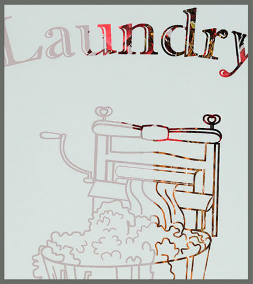 Interior Glass Doors Retro Series "Laundry"-80" Tall.