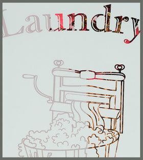 Interior Glass Doors Retro Series "Laundry"-80" Tall. - 0