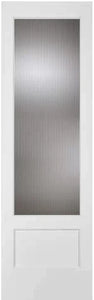 French Doors 1-Lite Narrow Reeded Glass 96" Tall