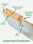 Shaker Doors 3-Panel In-Line A-Grade Surplus 84" Tall-2