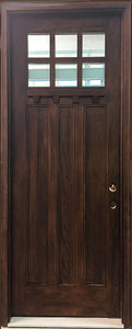Craftsman Mahogany Front Entry Door 36" x 96"