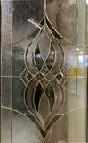 FIBERGLASS ENTRY DOOR-"PARISIENNE" GLASS 36 x 96