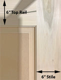 Raised 2 Panel Doors Paint Grade Poplar Wide Stiles 1 3/4" Thick