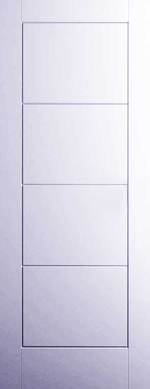 METRIE SOLID 4-PANEL "VERY SQUARE" LADDER DESIGN DOORS 36" x 84"