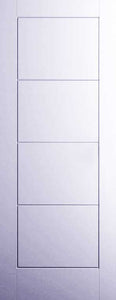 METRIE SOLID 4-PANEL "VERY SQUARE" LADDER DESIGN DOORS 36" x 84"