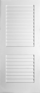 Plantation Louvre Doors White Primed 80" Tall-1