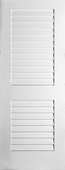 Plantation Louvre Doors White Primed 80" Tall-2