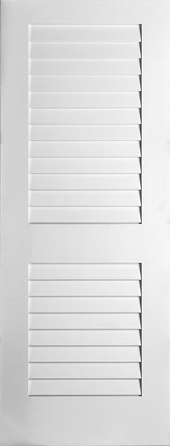 Plantation Louvre Doors White Primed 80" Tall