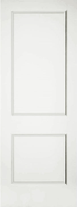 Raised 2 Panel Solid Doors Primed 80" Tall