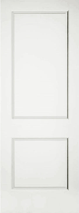 Raised 2 Panel Solid Doors Primed 96" Tall