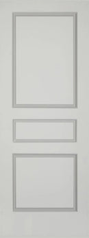 Raised 3 Panel Solid Doors Primed 80" Tall-1