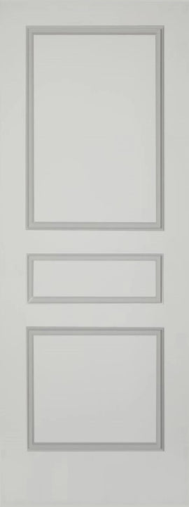 Raised 3 Panel Solid Doors Primed 80" Tall