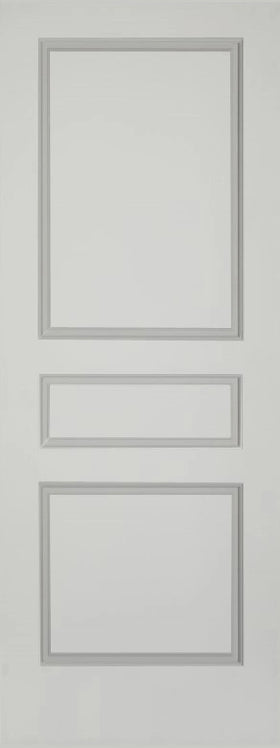 Raised 3 Panel Solid Doors Primed 80" Tall