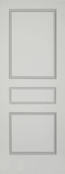 Raised 3 Panel Solid Doors Primed 84" Tall