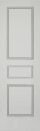 Raised 3 Panel Solid Doors Primed 80" Tall-3