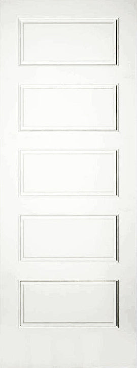 Raised 5 Panel Solid Doors Primed 84" Tall