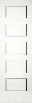 Raised 5 Panel Solid Doors Primed 84" Tall-2