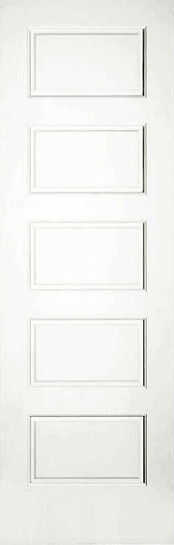 Raised 5 Panel Solid Doors Primed 84" Tall