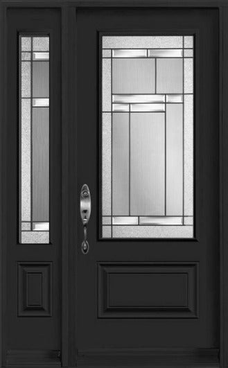 "Oak Hill" Design Entry Systems-One Sidelite