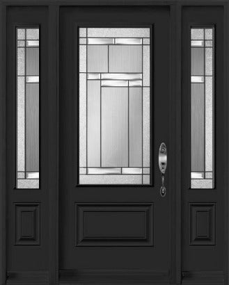 "Oak Hill" Design Entry Systems-Two Sidelites