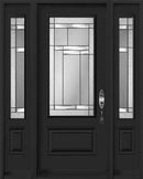 "Oak Hill" Design Entry Systems-Two Sidelites-3