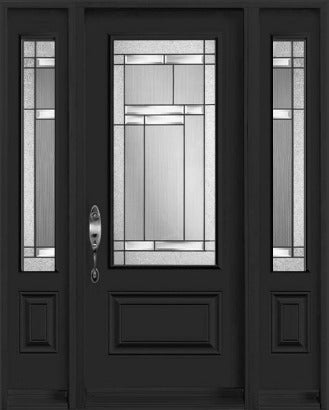 "Oak Hill" Design Entry Systems-Two Sidelites